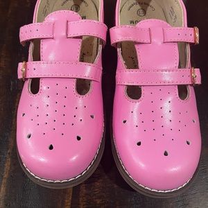 Pink Mary Janes by Footmates